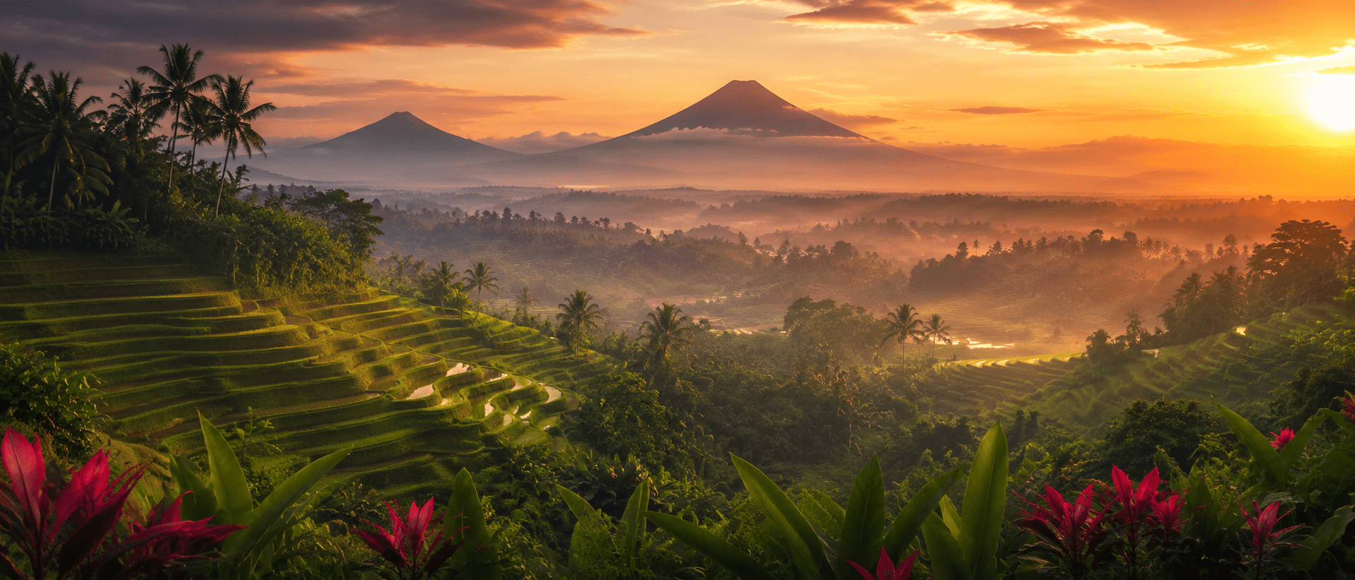 Lush tropical foliage at The Ascnd